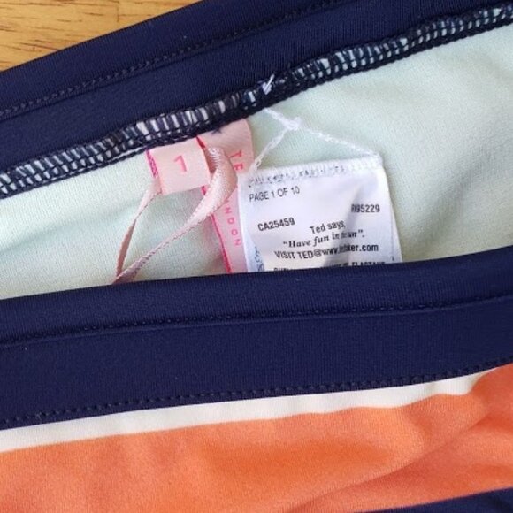 5/$100 SALE - NWT Ted Baker Tribal Stripe Swim Bottom - Picture 5 of 7